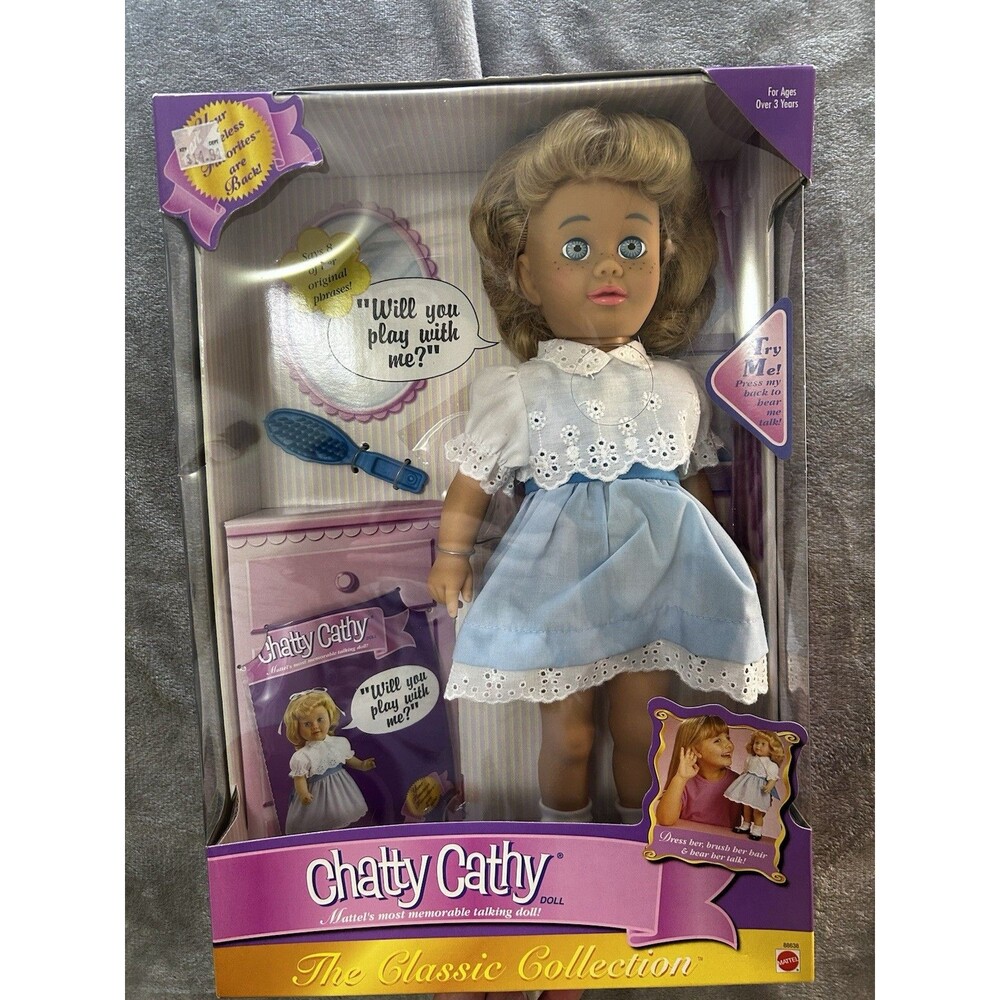 Mattel CHATTY CATHY Classic Collection 2001 Baby Doll 88638 NOS Sealed Untested
